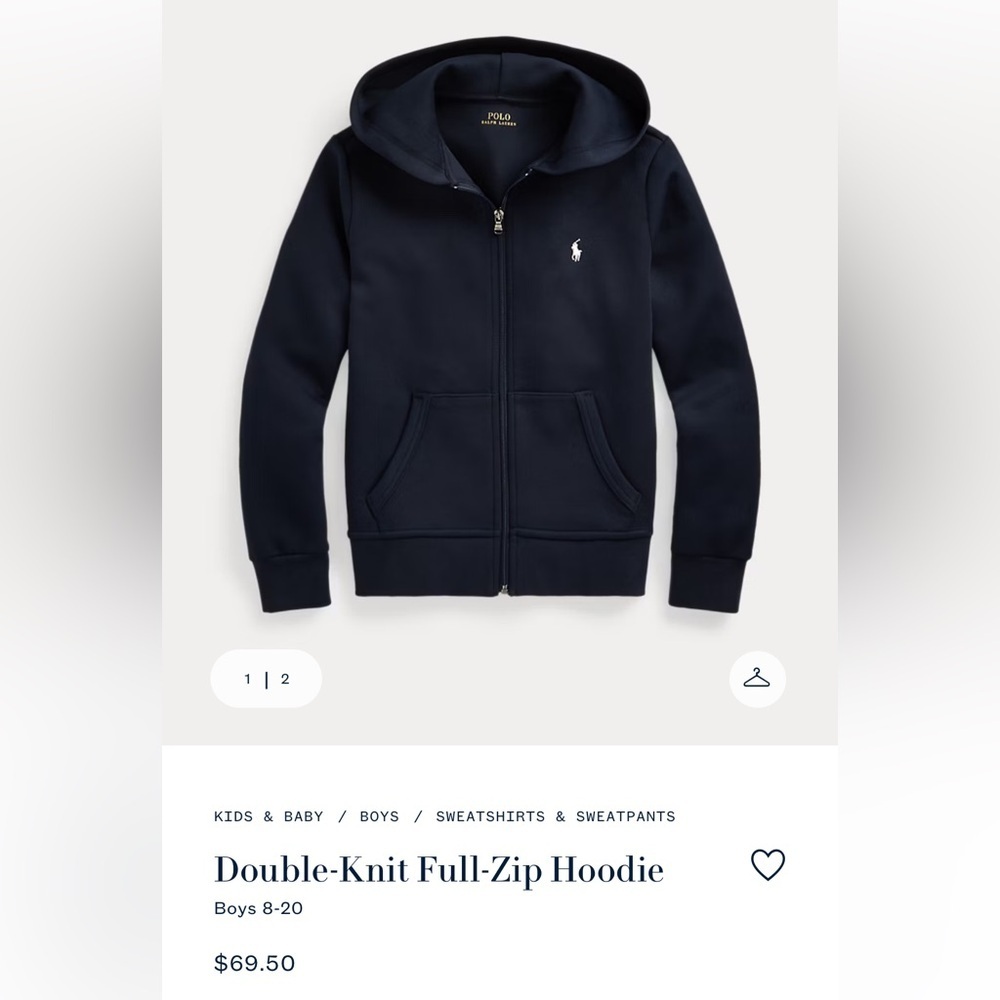 Polo Ralph Lauren Full Zip Hoodie